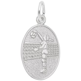 Rembrandt Volleyball Player Oval Disc Charm