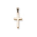Beautiful 14K gold-filled plain poli cross pendant with a 13" chain. Perfect for any occasion.