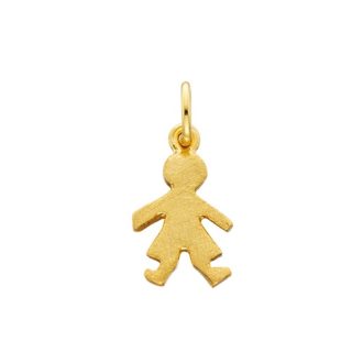 Boy Charm in Gold-Plated Sterling Silver