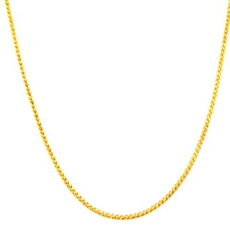 Shiny and stylish 18 inch DC Franco Chain with secure lobster clasp closure- perfect for everyday wear.