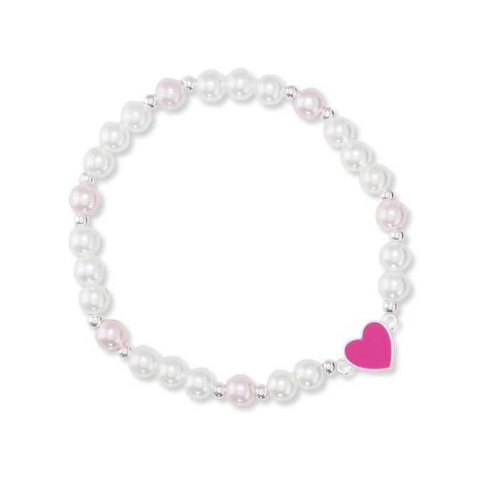 Children's Pearl Heart Bracelet