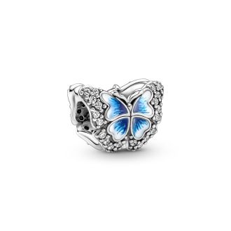 Pandora Blue Butterfly Sparkling Charm