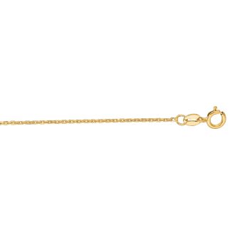 Cable Chain 18" Length in 14k Yellow Gold