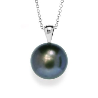 Momento Talking Pearl Necklace in 14k White Gold by Galatea
