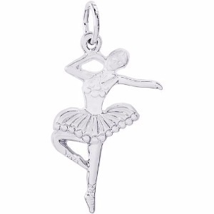 Ballet Dancer Charm in Sterling Silver by Rembrandt Charms