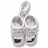 Baby Shoes Charm in Sterling Silver by Rembrandt Charms