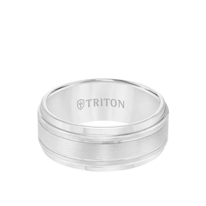 Triton Men's 9mm Wedding Band in Tungsten Carbide