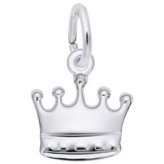 Crown Charm in Sterling Silver