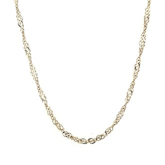 Fancy Link Necklace 1.9mm in 14k Yellow Gold 22" Length