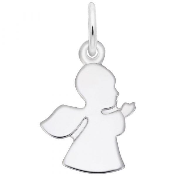 Angel Disc Charm in Sterling Silver by Rembrandt Charms