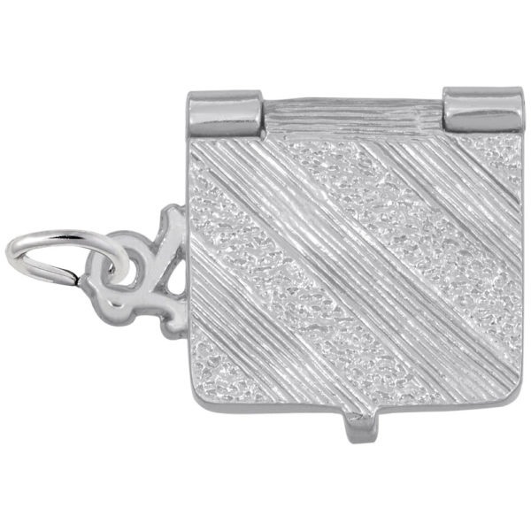 Rembrandt Charms Laptop Computer Charm in Sterling Silver
