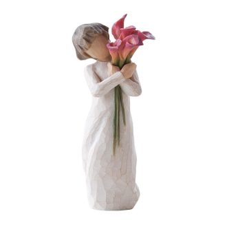 Willow Tree Bloom Girl Holding Calla Lillys