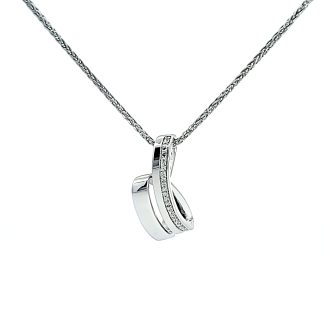 This exquisite piece showcases radiant white sapphires embedded in a double loop, swiveling pendant design. Crafted from shimmering stainless steel, this necklace includes an adjustable wheat chain, allowing you to customize the length. An effortlessly trendy piece with added touch of luxury perfect for enhancing your everyday style or complementing formal outfits.