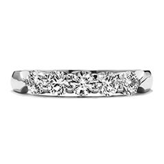 Hearts on Fire Wedding Band with .75ctw Round Diamonds in 18k White Gold