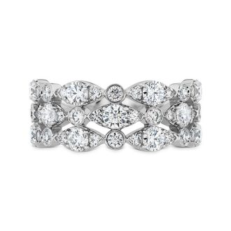 Hearts on Fire Regal Band with 1.64ctw Round Diamonds in 18k White Gold
