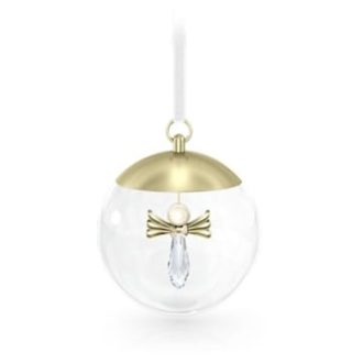 This festive orb showcases a beautifully crafted celestial figure, glistening with intricate sparkle. Perfect for the holiday season, this piece emanates a magic-like charm. Its durable Swarovski crystal components catch the light, creating a magical play of colors. Ideal for decorating trees or gifting to lovers of unique, elegant ornaments. Everyone will appreciate its stunning design and aesthetic appeal.