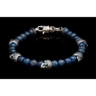 William Henry Hawkeye Bracelet with Blue Tiger Eye