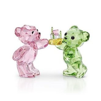 Celebrate special occasions with this vibrant, handcrafted collection of crystallized keepsake teddies. Each beautifully detailed bear commemorates unique birthday months and pronounces immense joy and celebration. Compact in size, they look perfect nestled amongst other milestone invitations yet stand out because of their exquisite detailing by renowned crystal brand, making them treasured collectible items.