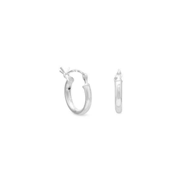 Sterling Silver Small Thin Hoop Earrings
