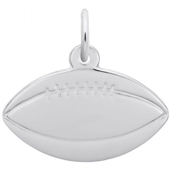 Rembrandt Charms Football Charm in Sterling Silver