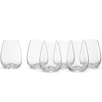 Stemless Crystal Wine Glass Set Of 4