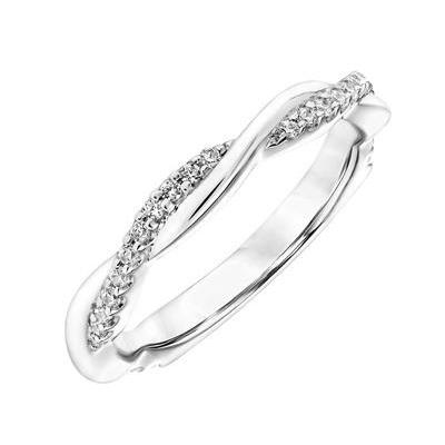 Wedding Band with .17ctw Round Diamonds in 14k Yellow Gold