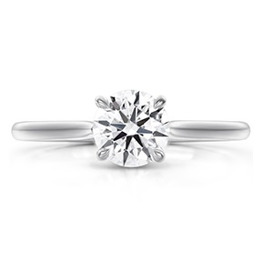 Hearts on Fire Serenity Select Solitaire Ring with .80ct Round Diamond in 18k White Gold