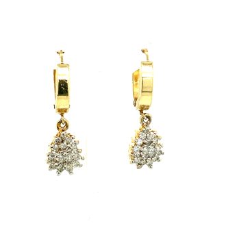 Pre-Owned Earrings with .50ctw in 14k Yellow Gold