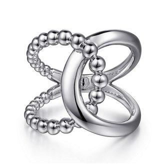 Gabriel Bujukan Interlocking Ring in Sterling Silver