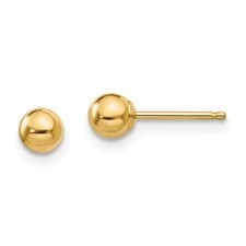 Ball Stud Earrings 8mm in 14k Yellow Gold