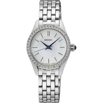 Seiko Women's Crystal Bezel Quartz Watch