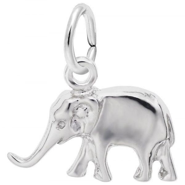 Elephant Charm in Sterling Silver by Rembrandt Charms
