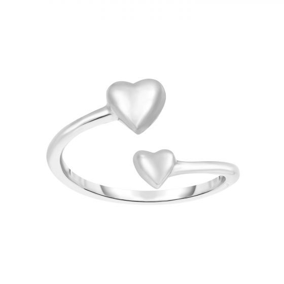 Heart Toe Ring in Sterling Silver