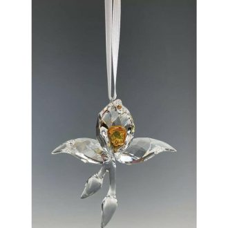 A beautiful, limited edition crystal ornament featuring a stunning African orchid design, exclusively available to SCS members.