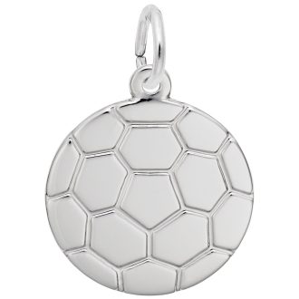 Soccer Ball Charm in Sterling Silver by Rembrandt Charms