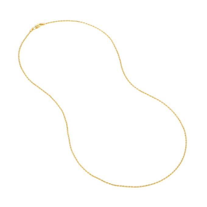 Rope Chain 1.05mm in 14k Yellow Gold, 20" Length