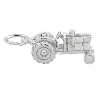 Rembrandt Tractor Charm In Sterling Silver