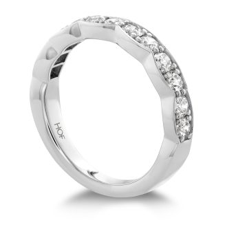 Hearts On Fire Lorelei Floral Band with .22ctw Round Diamonds in 18k White Gold