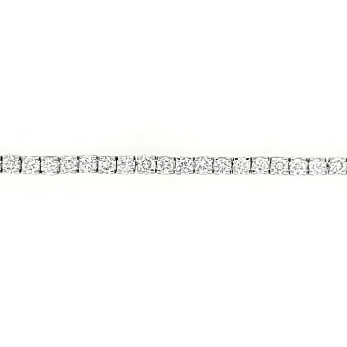 Tennis Bracelet with 3ctw Round Lab Grown Diamonds in 14k White Gold