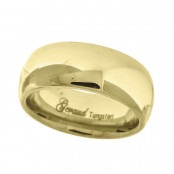 Men's Wedding Band in Gold-Plated Tungsten Carbide