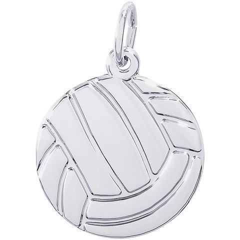 Volleyball Charm in Sterling Silver by Rembrandt Charms