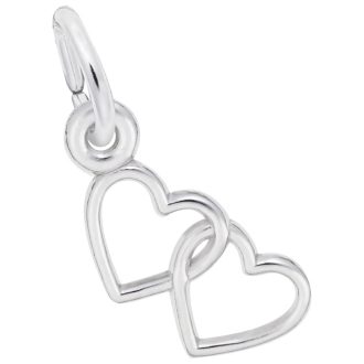 Rembrandt Two Open Hearts Accent Charm