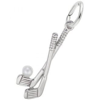 Golf Clubs Charm in Sterling Silver by Rembrandt Charms