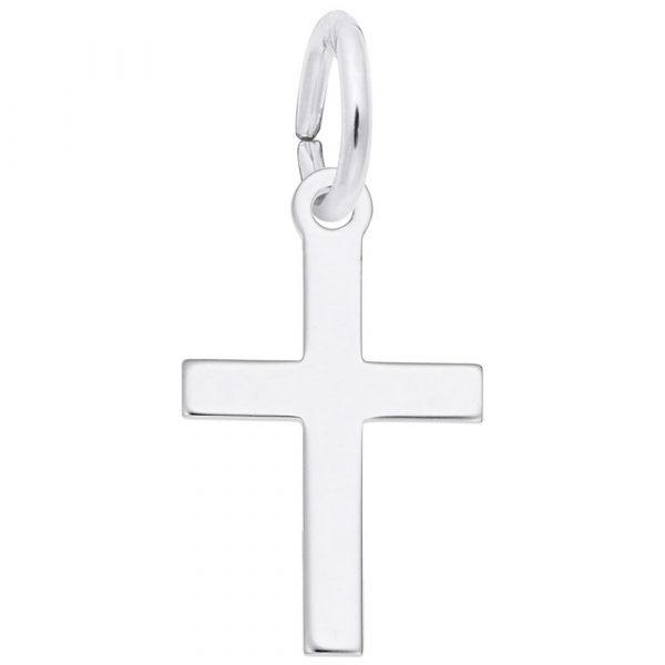 Cross Charm in Sterling Silver by Rembrandt Charms
