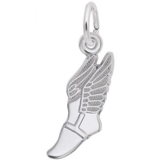 Winged Shoe Charm in Sterling Silver by Rembrandt Charms