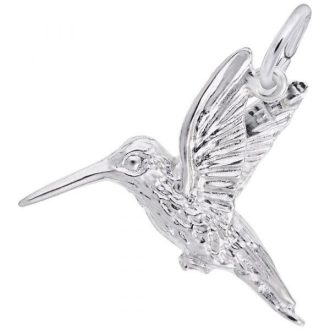 Hummingbird Charm in Sterling Silver by Rembrandt Charms