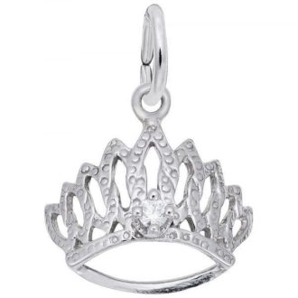Tiara Charm in Sterling Silver