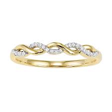 Wedding Band with .05ctw Round Diamonds in 10k Yellow Gold