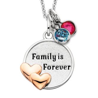 Family is Forever Necklace in Sterling Silver