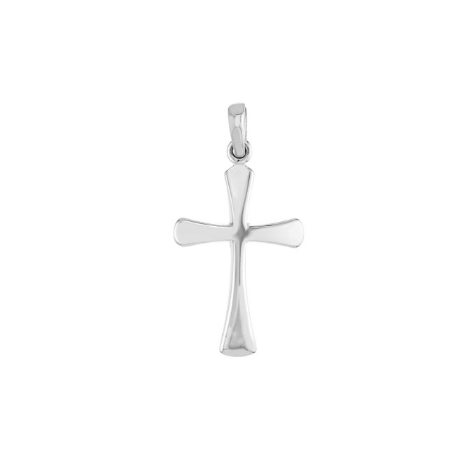 Cross Necklace in 14k White Gold